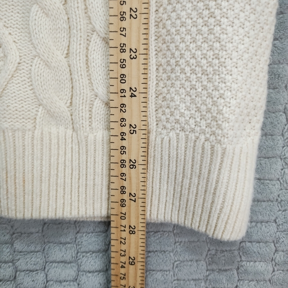 Abercrombie & Fitch Beige Cable Knit Sweater - Picture 7 of 7